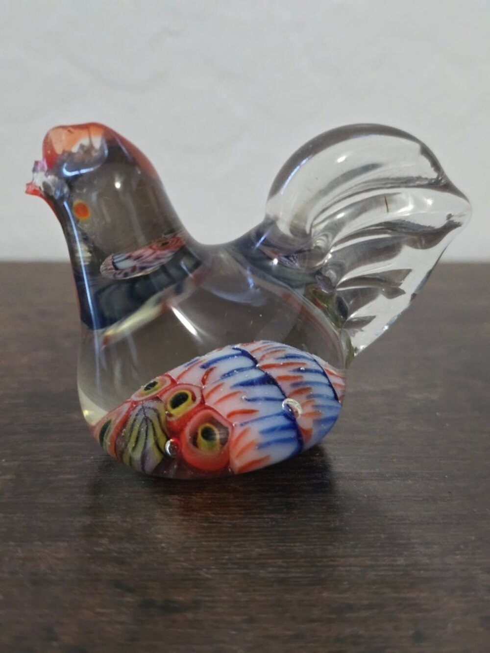 Set Of 3 Handblown Glass Bird Figurines - Multicolor Clear & Blue Designs - Picture 16 of 16